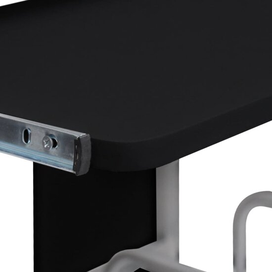 Computerbureau 110x52x88,5 cm bewerkt hout zwart