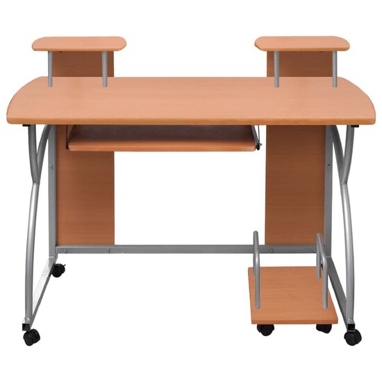 Computerbureau 110X52X88,5 Cm Bewerkt Hout Bruin