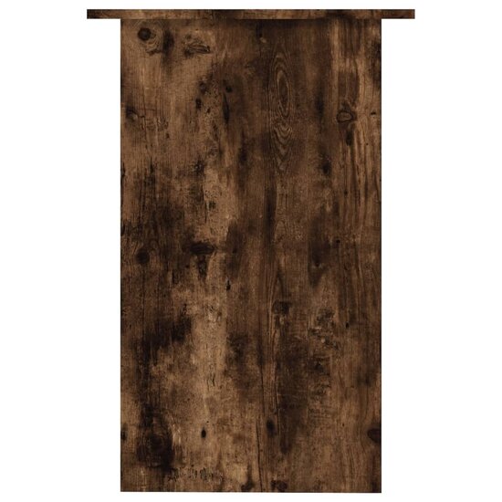 Bureau 90x50x74 cm bewerkt hout gerookt eikenkleurig