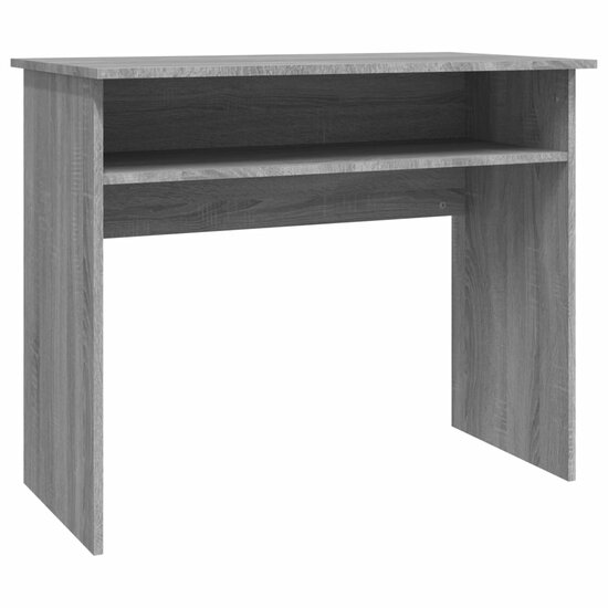 Bureau 90x50x74 cm bewerkt hout grijs sonoma eikenkleurig