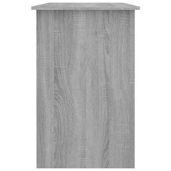 Bureau 100x50x76 cm bewerkt hout grijs sonoma eikenkleurig
