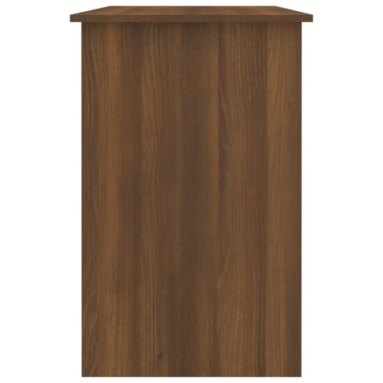Bureau 100x50x76 cm bewerkt hout bruin eikenkleur