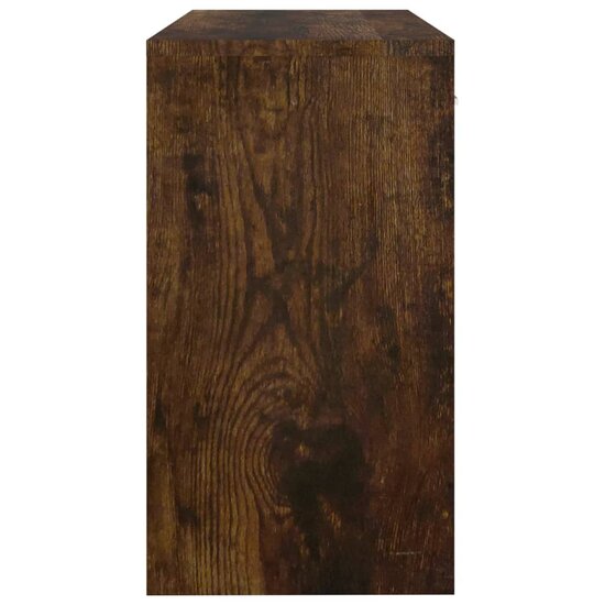 Bureau met kast en lade 100x40x73 cm bewerkt hout gerookt eiken