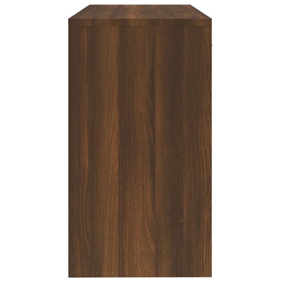 Bureau Met Kast En Lade 100X40X73 Cm Bewerkt Hout Bruineiken bruin eikenkleur