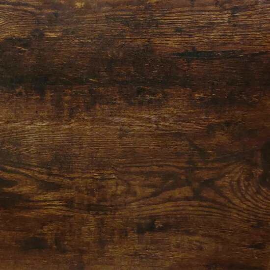 Hoekbureau bewerkt hout gerookt eikenkleurig
