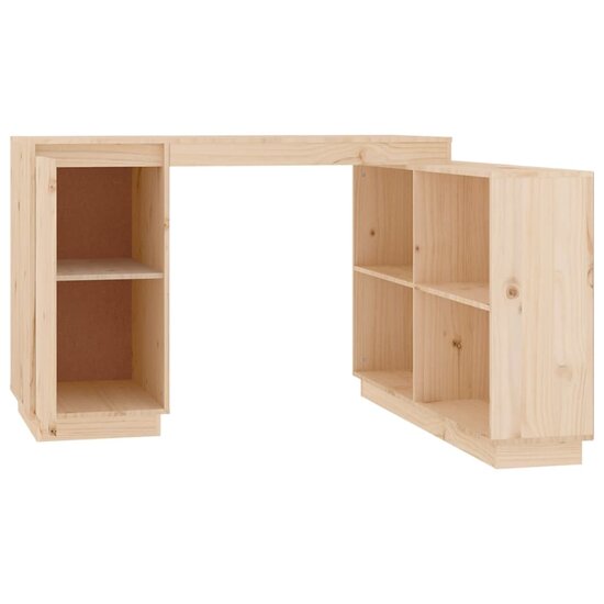 Bureau 110X50X75 Cm Massief Grenenhout Naturel