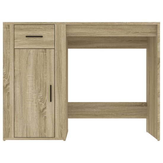 Bureau 100x49x75 cm bewerkt hout sonoma eikenkleurig