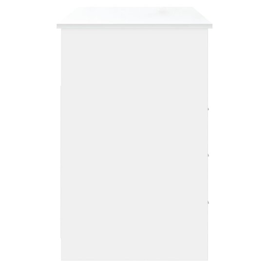Bureau met lades 102x50x76 cm bewerkt hout wit
