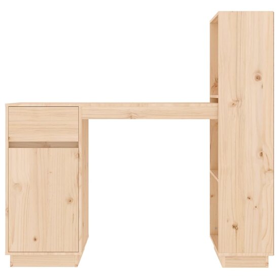 Bureau 110X53X117 Cm Massief Grenenhout Naturel