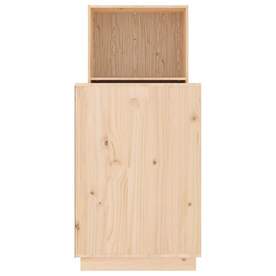 Bureau 110X53X117 Cm Massief Grenenhout Naturel