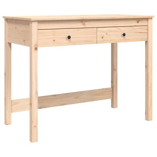 Bureau Met Lades 100X50X78 Cm Massief Grenenhout Naturel