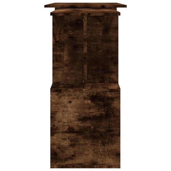 Hoekbureau 200x50x76 cm bewerkt hout gerookt eikenkleur