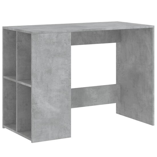 Bureau 102X50X75 Cm Bewerkt Hout Betongrijs
