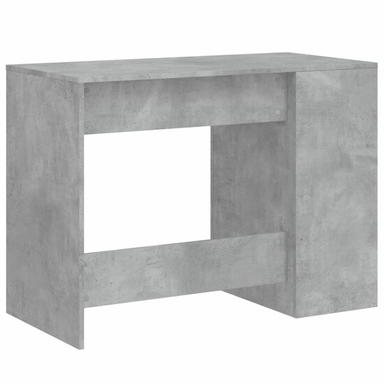Bureau 102X50X75 Cm Bewerkt Hout Betongrijs