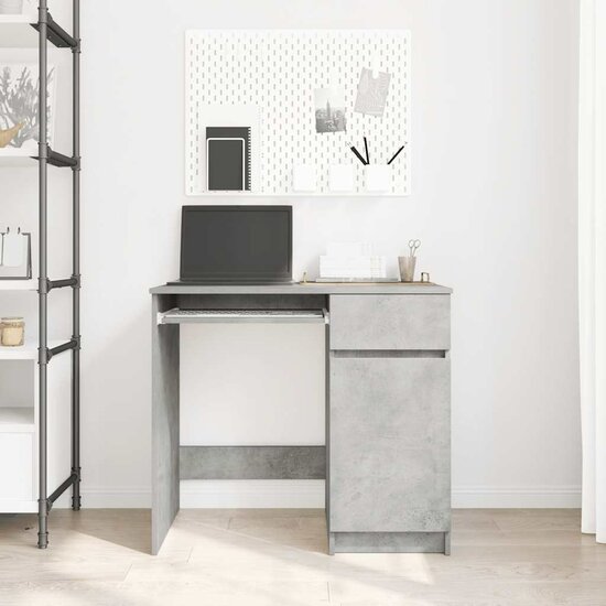 Bureau 86X49X76 Cm Spaanplaat Betongrijs