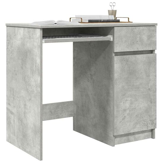 Bureau 86X49X76 Cm Spaanplaat Betongrijs