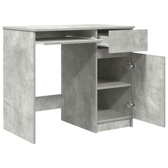 Bureau 86X49X76 Cm Spaanplaat Betongrijs
