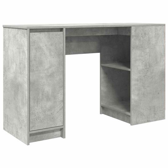 Bureau 120X42X76 Cm Spaanplaat Betongrijs