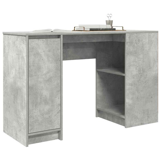 Bureau 120X42X76 Cm Spaanplaat Betongrijs