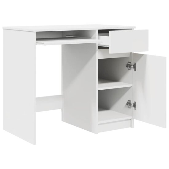 Bureau 86X49X76 Cm Spaanplaat Wit