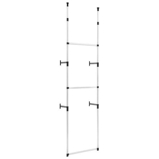 Kledingkastsysteem met stangen telescopisch aluminium