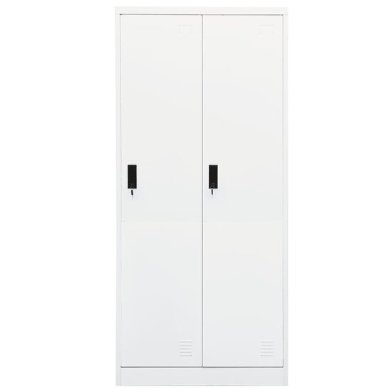 Kledingkast 80X50X180 Cm Staal Wit