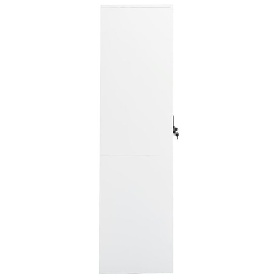 Kledingkast 80X50X180 Cm Staal Wit