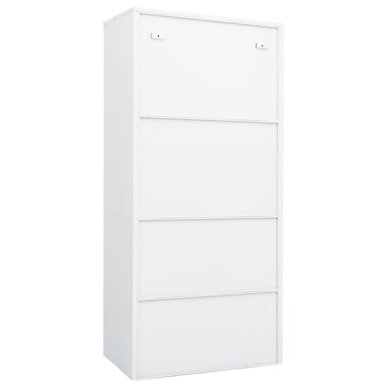 Kledingkast 80X50X180 Cm Staal Wit