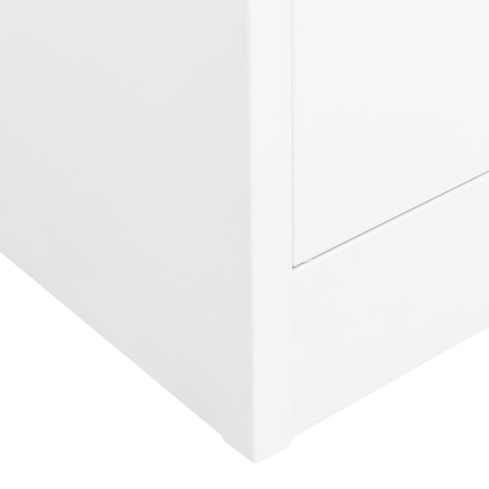 Kledingkast 80X50X180 Cm Staal Wit