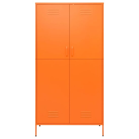 Kledingkast 90X50X180 Cm Staal Oranje orange