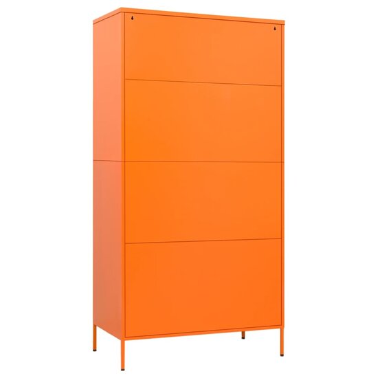 Kledingkast 90X50X180 Cm Staal Oranje orange