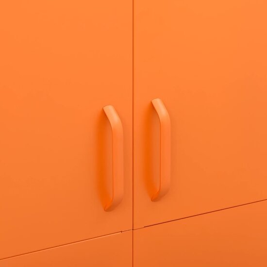 Kledingkast 90X50X180 Cm Staal Oranje orange