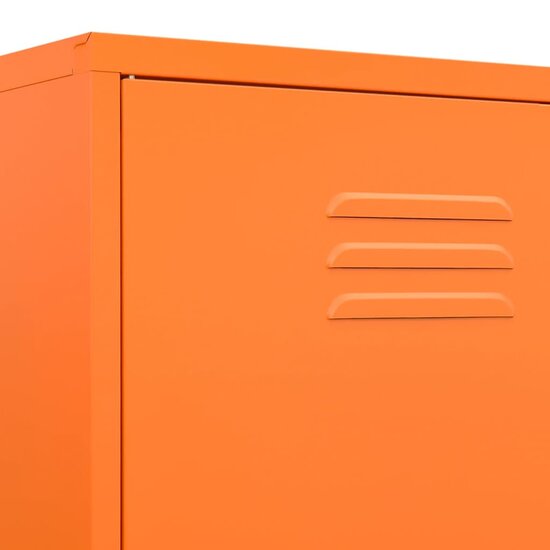 Kledingkast 90X50X180 Cm Staal Oranje orange