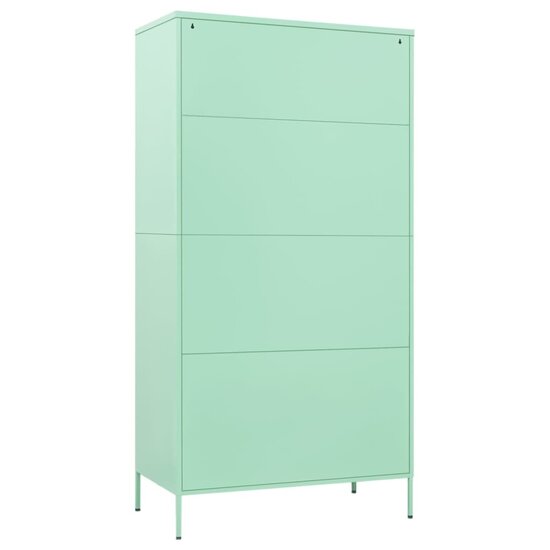 Kledingkast 90X50X180 Cm Staal Mintkleurig Mintgroen