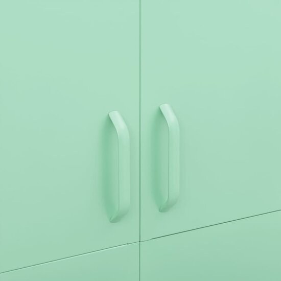Kledingkast 90X50X180 Cm Staal Mintkleurig Mintgroen