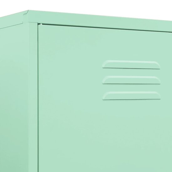 Kledingkast 90X50X180 Cm Staal Mintkleurig Mintgroen