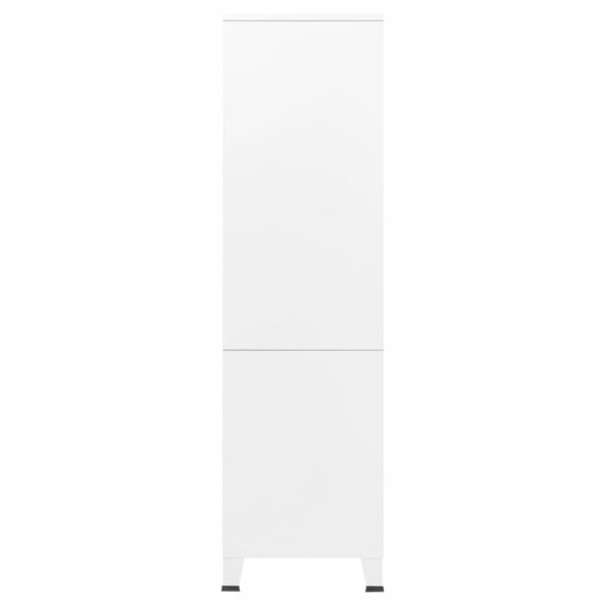 Kledingkast Industrieel 90X50X180 Cm Metaal Wit