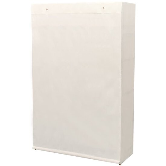 Kledingkast Stof En Grenenhout 110X40X170 Cm Wit