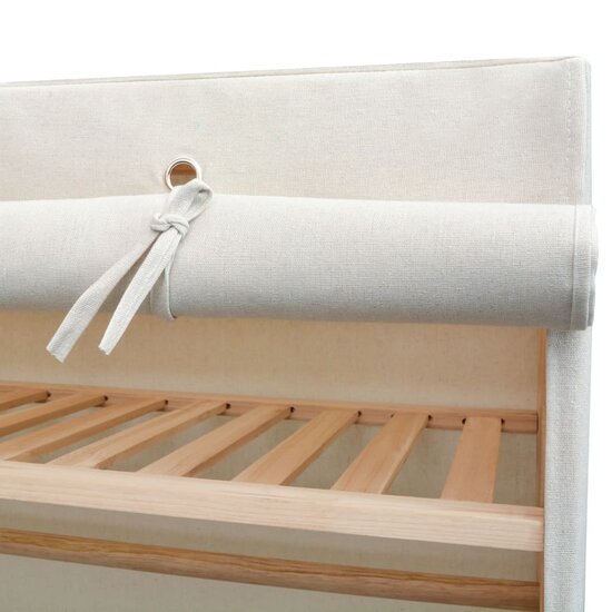 Kledingkast Stof En Grenenhout 110X40X170 Cm Wit