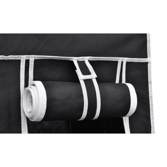 Kledingkast opvouwbaar 110x45x175 cm zwart