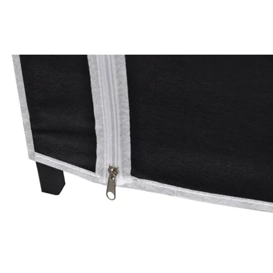Kledingkast opvouwbaar 110x45x175 cm zwart