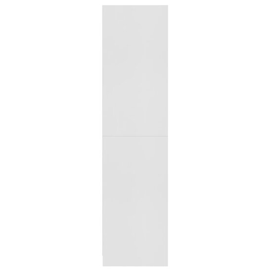 Kledingkast Bewerkt Hout Wit 3 schappen 100 x 50 x 200 cm