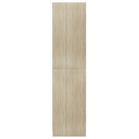 Kledingkast 100x50x200 cm bewerkt hout sonoma eikenkleurig