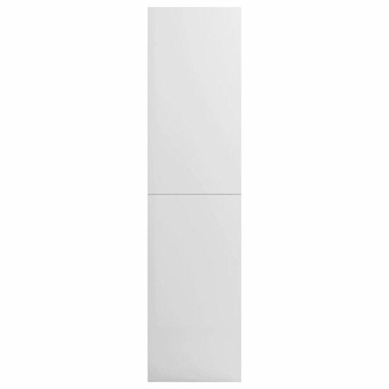 Kledingkast Bewerkt Hout Hoogglans Wit 3 schappen 100 x 50 x 200 cm