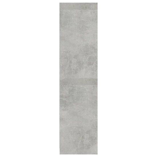 Kledingkast 100x50x200 cm bewerkt hout betongrijs