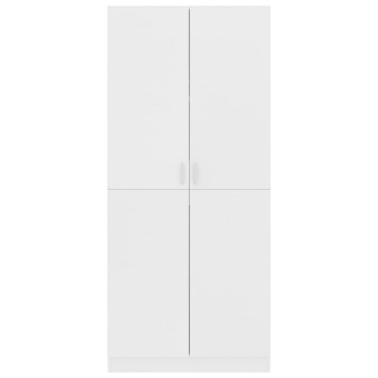 Kledingkast 80x52x180 cm bewerkt hout wit