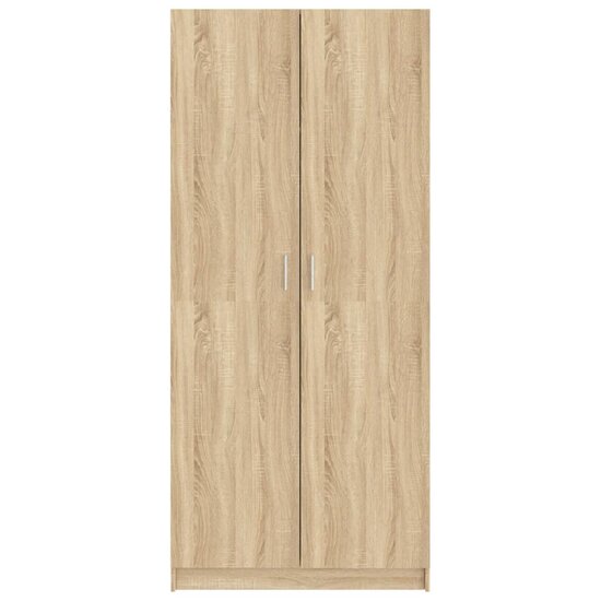 Kledingkast 80x52x180 cm bewerkt hout sonoma eikenkleurig