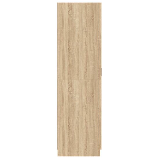 Kledingkast 80x52x180 cm bewerkt hout sonoma eikenkleurig