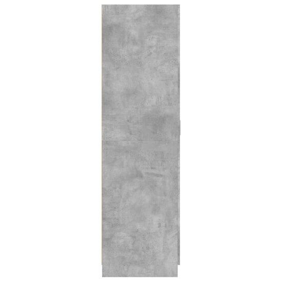 Kledingkast 80X52X180 Cm Bewerkt Hout Betongrijs