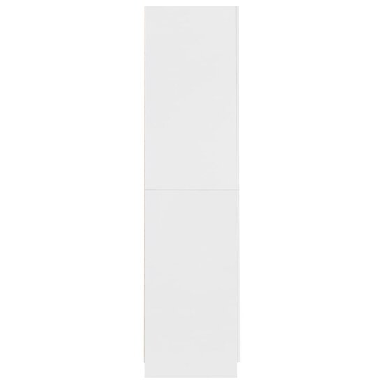 Kledingkast 90X52X200 Cm Bewerkt Hout Wit